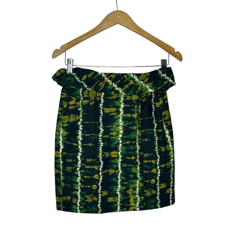 NWT Altuzarra Hilaree TieDyed Stretch Cotton Mini Skirt FR 38